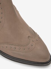 Mink Brown Forever Comfort® Western Cowboy Studded Boots - Image 8 of 9