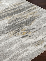 LIVABLISS Black San Francisco Abstract Modern Marble Rug - Image 5 of 6