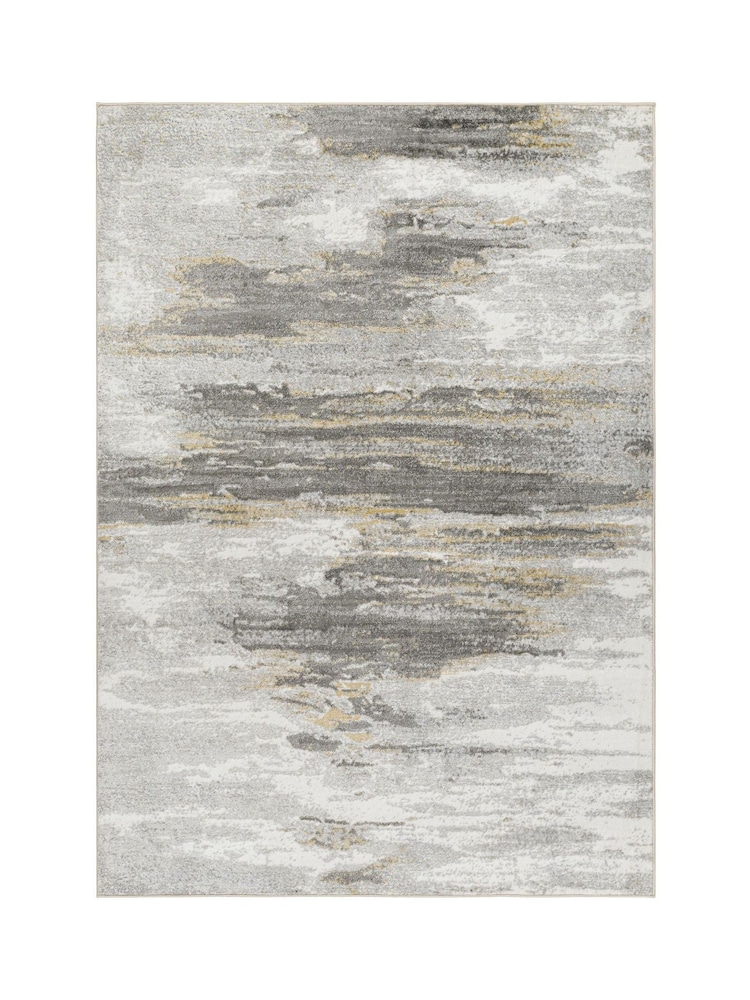 LIVABLISS Black San Francisco Abstract Modern Marble Rug - Image 6 of 6