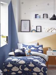 Peter Rabbit™ Blue Sleepy Head Timeless Printed Duvet Cover and Pillowcase Set - Image 1 of 6