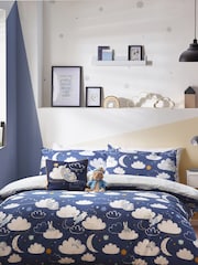 Peter Rabbit™ Blue Sleepy Head Timeless Printed Duvet Cover and Pillowcase Set - Image 3 of 6