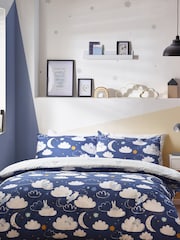 Peter Rabbit™ Blue Sleepy Head Timeless Printed Duvet Cover and Pillowcase Set - Image 4 of 6