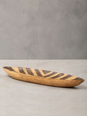 Fifty Five South Gold Tribal Wooden Bowl - Image 5 of 5