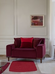 Jasper Conran London Red Colourblock Wool Rug - Image 3 of 4