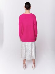 Olivia Rubin Frankie Rib Knit Longline Cardigan - Image 5 of 8