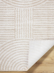 LIVABLISS Beige Fossay Washable Shaggy Modern Rug - Image 3 of 6