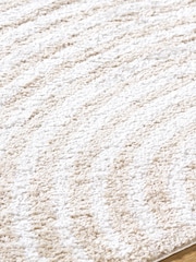LIVABLISS Beige Fossay Washable Shaggy Modern Rug - Image 4 of 6