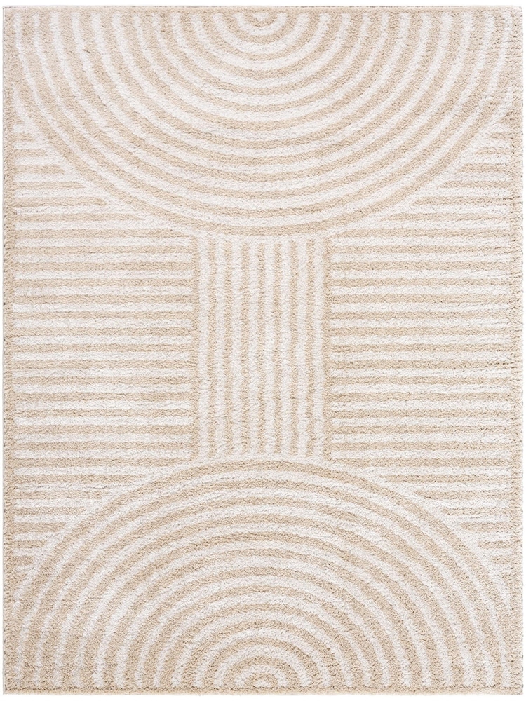 LIVABLISS Beige Fossay Washable Shaggy Modern Rug - Image 6 of 6