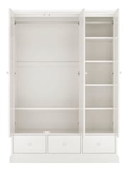 Bentley Designs White Ashby Triple, 3 drawers Wardrobe - Image 3 of 4