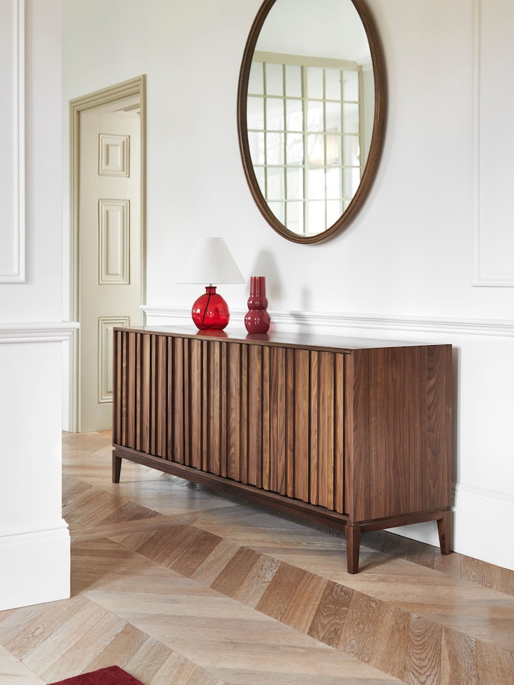 Jasper Conran London Walnut Belgrave Large Sideboard - Image 1 of 7