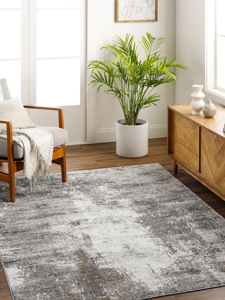 LIVABLISS Black San Francisco Abstract Modern Marble Rug - Image 1 of 6 LIVABLISS Black San Francisco Abstract Modern Marble Rug - Image 1 of 6