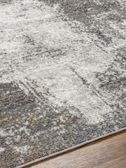 LIVABLISS Black San Francisco Abstract Modern Marble Rug - Image 4 of 6