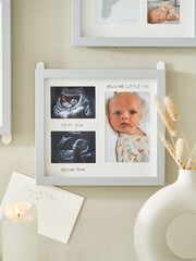 JoJo Maman Bébé Grey Baby Scan Photo Frame - Image 1 of 2