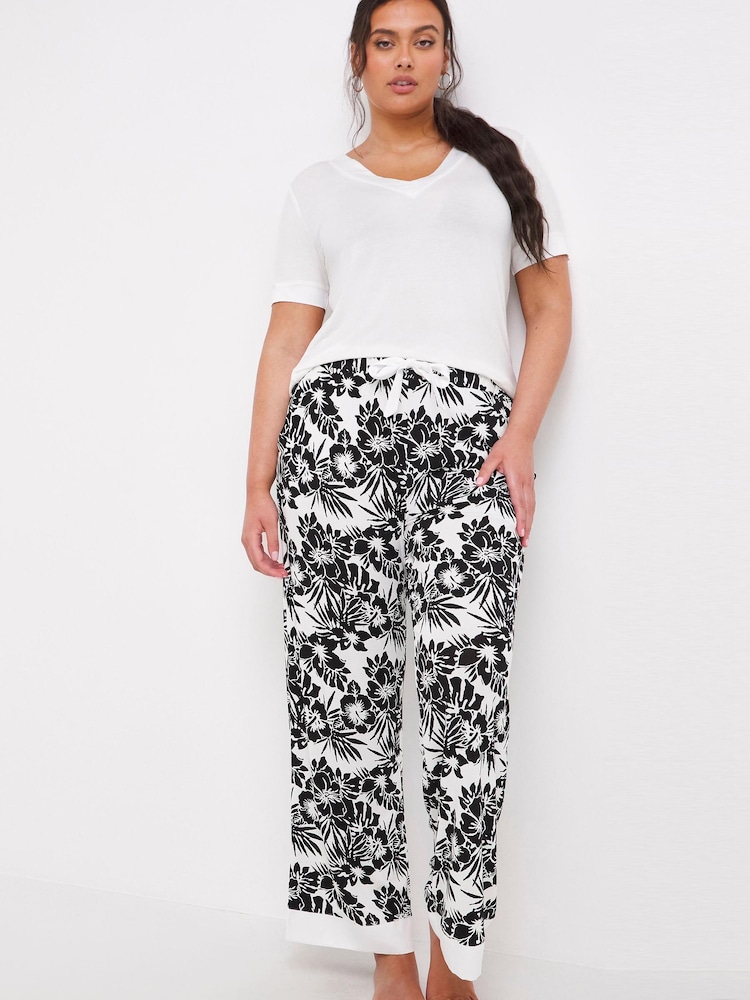 Figleaves Camelia Kurzärmeliger Pyjama, Schwarz - Bild 1 von 7