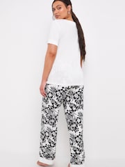 Figleaves Camelia Kurzärmeliger Pyjama, Schwarz - Bild 2 von 7