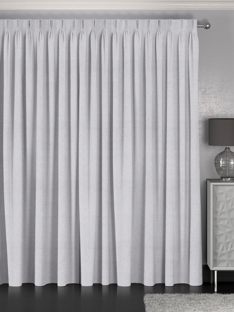 Platinum Silver Heyburn Made To Measure Curtains - Image 2 of 9