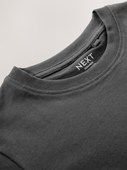 Grey Charcoal Regular Fit Short Sleeve T-Shirt (3-16yrs) - Image 3 of 4