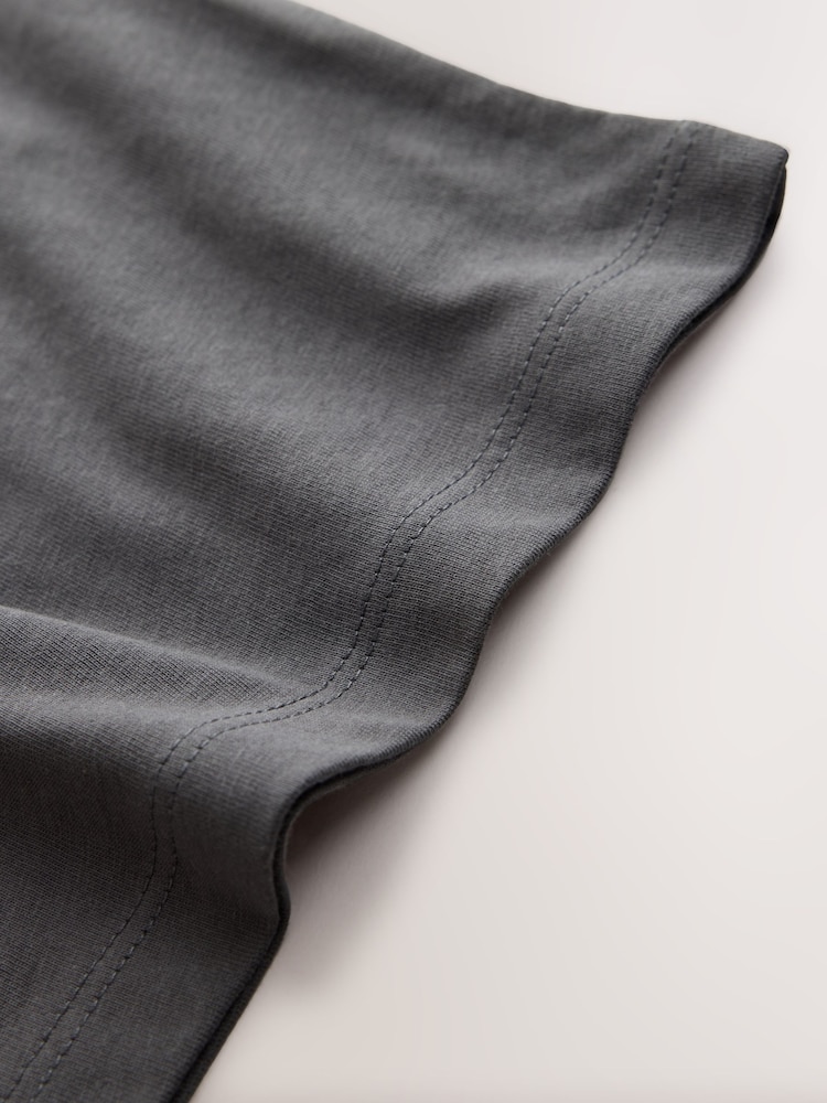 Grey Charcoal Regular Fit Short Sleeve T-Shirt (3-16yrs) - Image 4 of 4