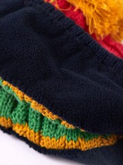 Розовый шапка с узором "косичка" из органического хлопка Frugi - Изображение 5 из 5