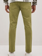 Olive Green Slim Essential Stretch Jeans - Image 3 of 8