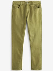 Olive Green Slim Essential Stretch Jeans - Image 6 of 8