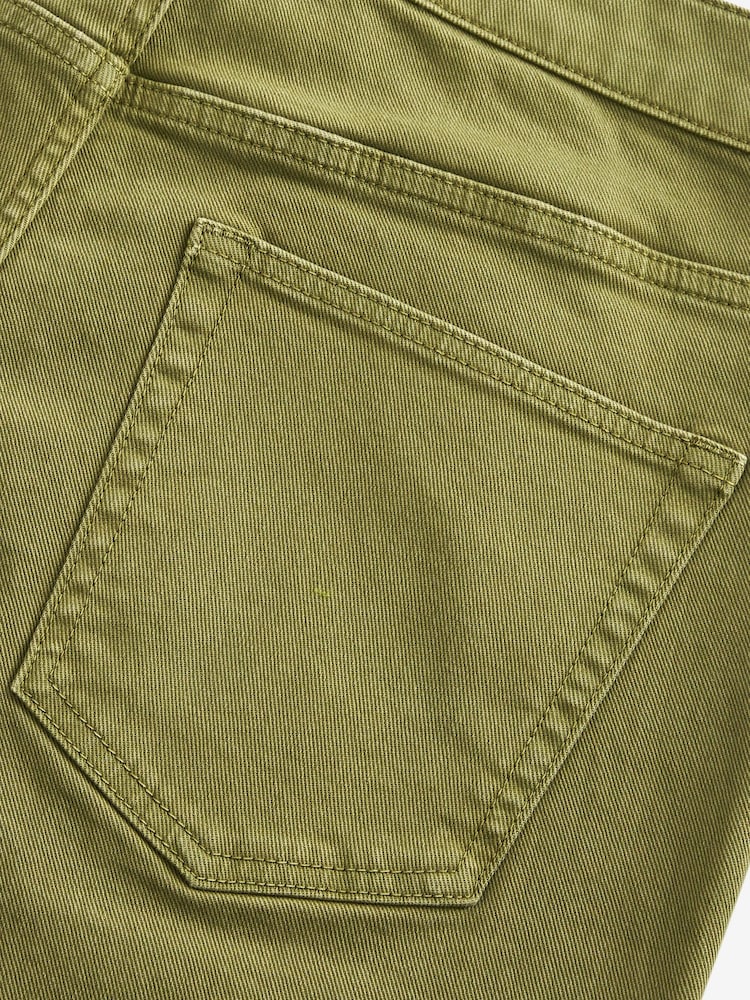 Olive Green Slim Essential Stretch Jeans - Image 8 of 8