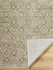 LIVABLISS Green Myrtle Avenue II Galey Alix Vintage Traditional Boho Fringe Rug - Image 3 of 5