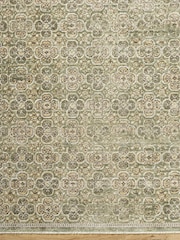 LIVABLISS Green Myrtle Avenue II Galey Alix Vintage Traditional Boho Fringe Rug - Image 4 of 5