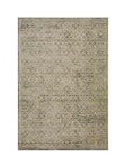 LIVABLISS Green Myrtle Avenue II Galey Alix Vintage Traditional Boho Fringe Rug - Image 5 of 5