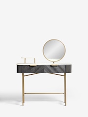Dark Grey Valencia Solid Mango Wood Small Console Dressing Table - Image 6 of 11