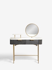 Dark Grey Valencia Solid Mango Wood Small Console Dressing Table - Image 9 of 11