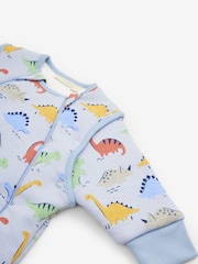 JoJo Maman Bébé Light Blue Dino 2.5 Tog Sleep Snuggler - Image 5 of 7