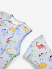 JoJo Maman Bébé Light Blue Dino 2.5 Tog Sleep Snuggler - Image 6 of 7