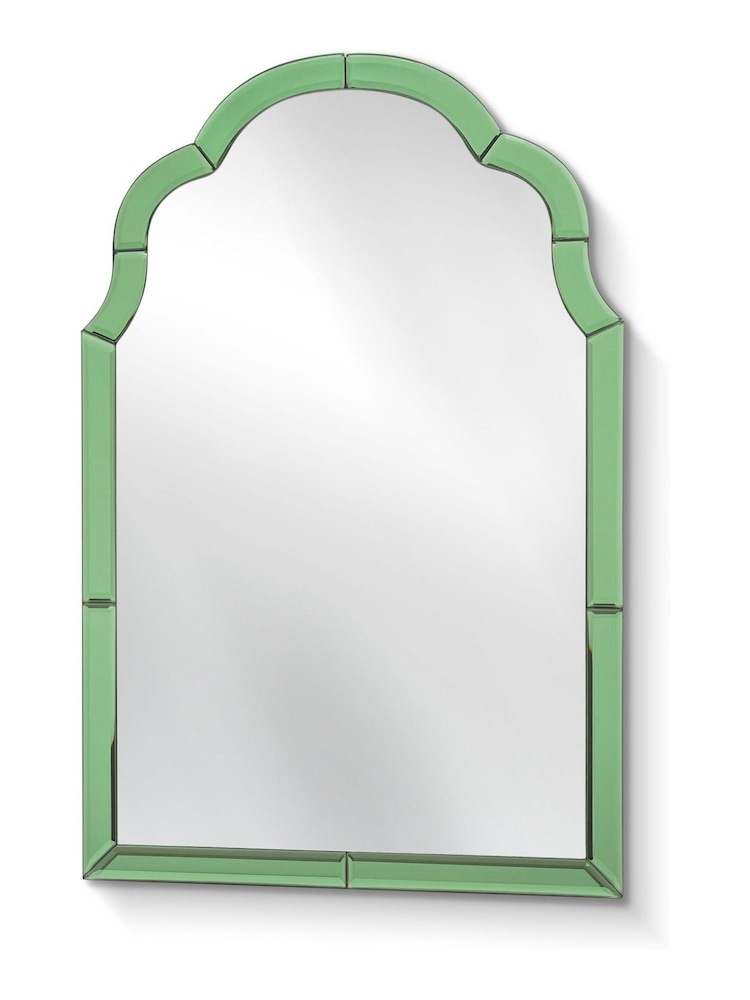 Oliver Bonas Green Aurora Glass Wall Mirror - Image 3 of 3