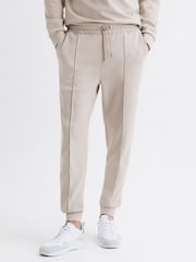 Reiss Oatmeal Premier Drawstring Loungewear Joggers - Image 1 of 6