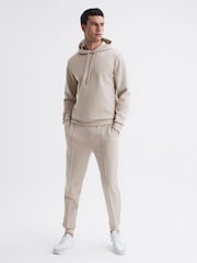 Reiss Oatmeal Premier Drawstring Loungewear Joggers - Image 3 of 6
