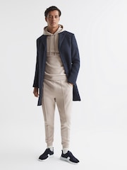 Reiss Oatmeal Premier Drawstring Loungewear Joggers - Image 6 of 6