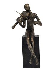 Libra Interiors Bronze Vanessa Violinist Textured Sculpture - Image 2 of 4
