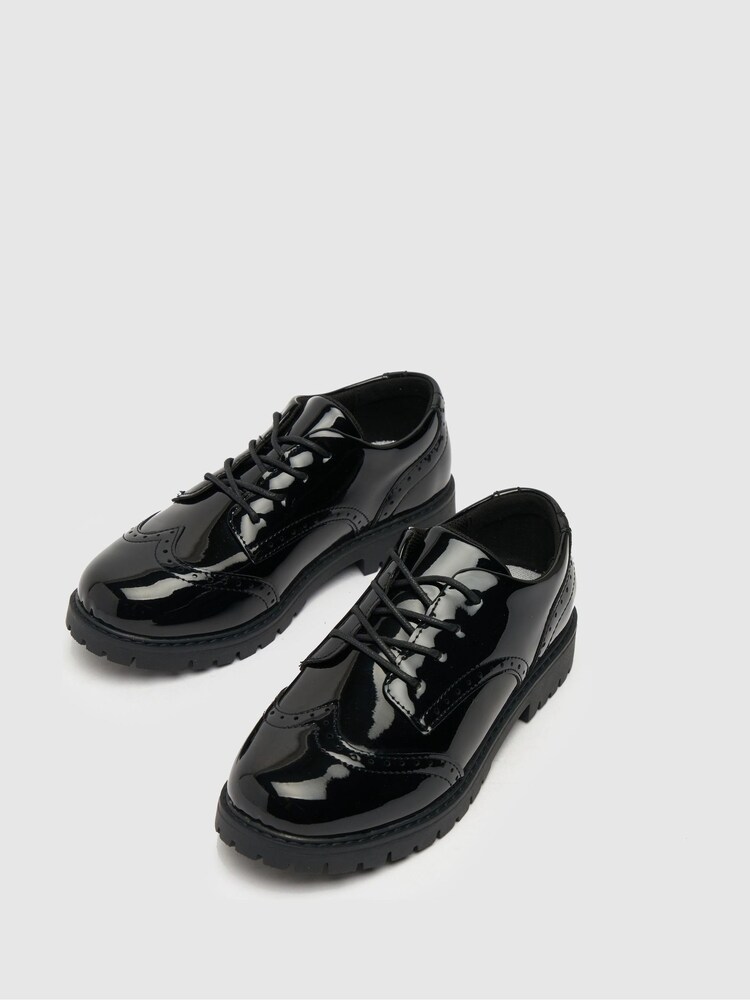 Schuh Wide Fit Loving Black Shoes - Image 2 of 4