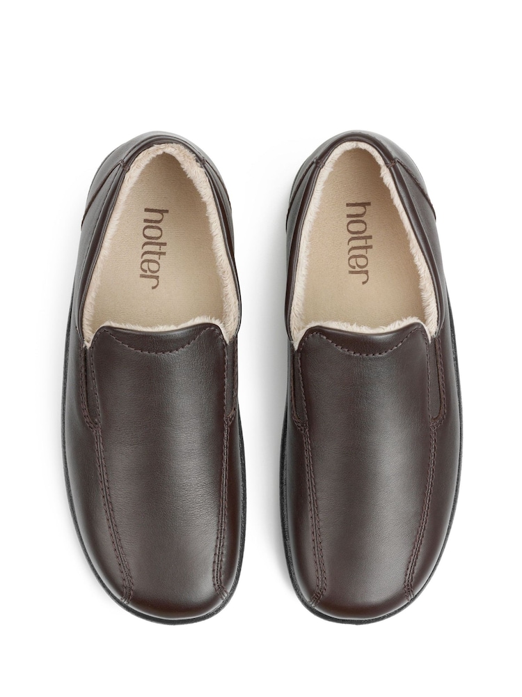 Hotter Brown Hotter Relax Slip On Slippers - Image 3 of 3