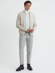 Reiss Stone Amos Hybrid Zip-Through Quilted jacket - Image 3 of 5