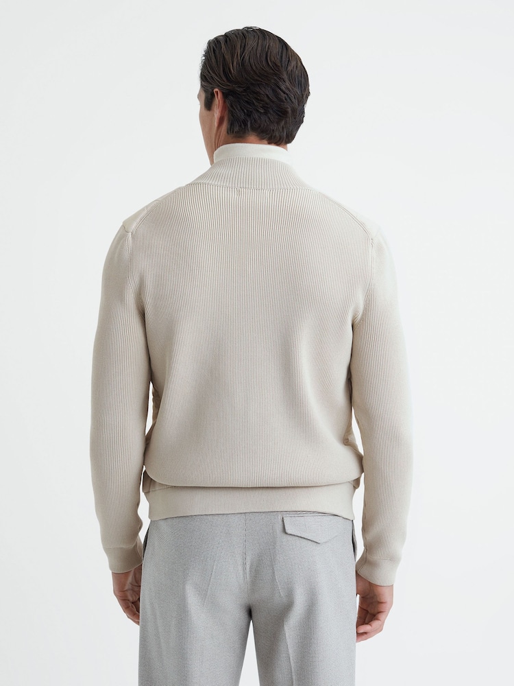 Reiss Stone Amos Hybrid Zip-Through Quilted jacket - Image 5 of 5
