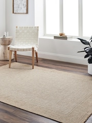 LIVABLISS Beige Indoor / Outdoor Mirage Cottage Fringe Jute Look Runner - Image 1 of 5