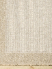 LIVABLISS Beige Indoor / Outdoor Mirage Cottage Fringe Jute Look Runner - Image 4 of 5