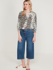 M&Co Black Leopard Print Blouse - Image 3 of 5