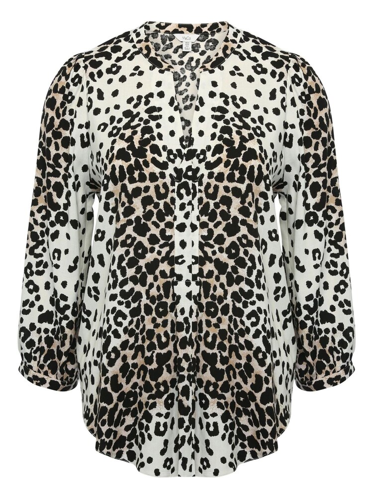 M&Co Black Leopard Print Blouse - Image 5 of 5
