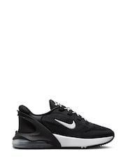 Nike Black/White Air Max 270 GO Easy On Junior Trainers - Image 1 of 15