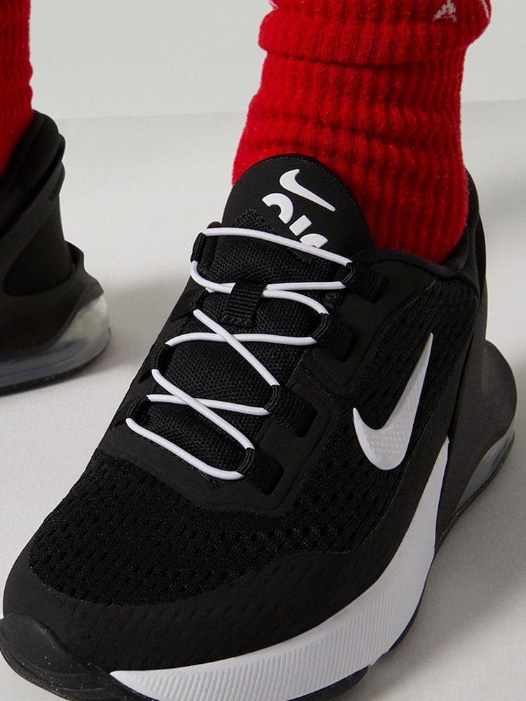 Nike Black/White Air Max 270 GO Easy On Junior Trainers - Image 15 of 15