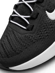 Nike Black/White Air Max 270 GO Easy On Junior Trainers - Image 9 of 15