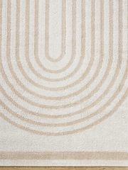 LIVABLISS Beige Fossay Washable Shaggy Modern Rug - Image 4 of 6